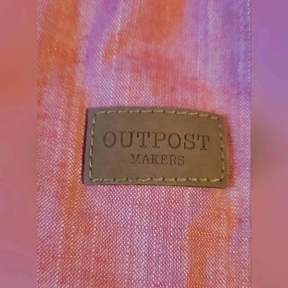 Outpost Makers Shirt, Mens Size Large, Salmon Color, Long Sleeve, Button Up - Picture 6 of 7